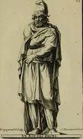 An illustration from Recüeil des figures, groupes, thermes, fontaines, vases, et autres ornemens tels qu'ils se voyent a présent dans le chateau et parc de Versailles : gravé d'après les originaux (1694)