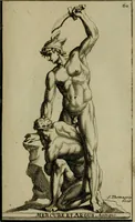 An illustration from Recüeil des figures, groupes, thermes, fontaines, vases, et autres ornemens tels qu'ils se voyent a présent dans le chateau et parc de Versailles : gravé d'après les originaux (1694)