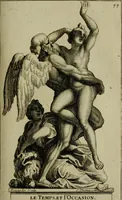 An illustration from Recüeil des figures, groupes, thermes, fontaines, vases, et autres ornemens tels qu'ils se voyent a présent dans le chateau et parc de Versailles : gravé d'après les originaux (1694)