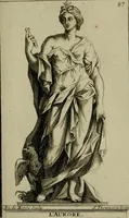 An illustration from Recüeil des figures, groupes, thermes, fontaines, vases, et autres ornemens tels qu'ils se voyent a présent dans le chateau et parc de Versailles : gravé d'après les originaux (1694)