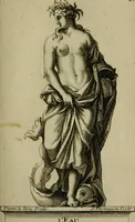 An illustration from Recüeil des figures, groupes, thermes, fontaines, vases, et autres ornemens tels qu'ils se voyent a présent dans le chateau et parc de Versailles : gravé d'après les originaux (1694)