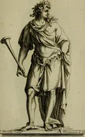 An illustration from Recüeil des figures, groupes, thermes, fontaines, vases, et autres ornemens tels qu'ils se voyent a présent dans le chateau et parc de Versailles : gravé d'après les originaux (1694)
