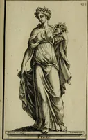 An illustration from Recüeil des figures, groupes, thermes, fontaines, vases, et autres ornemens tels qu'ils se voyent a présent dans le chateau et parc de Versailles : gravé d'après les originaux (1694)