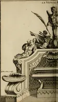 An illustration from Recüeil des figures, groupes, thermes, fontaines, vases, et autres ornemens tels qu'ils se voyent a présent dans le chateau et parc de Versailles : gravé d'après les originaux (1694)