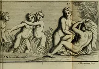 An illustration from Recüeil des figures, groupes, thermes, fontaines, vases, et autres ornemens tels qu'ils se voyent a présent dans le chateau et parc de Versailles : gravé d'après les originaux (1694)