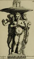 An illustration from Recüeil des figures, groupes, thermes, fontaines, vases, et autres ornemens tels qu'ils se voyent a présent dans le chateau et parc de Versailles : gravé d'après les originaux (1694)