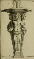 An illustration from Recüeil des figures, groupes, thermes, fontaines, vases, et autres ornemens tels qu'ils se voyent a présent dans le chateau et parc de Versailles : gravé d'après les originaux (1694)