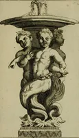 An illustration from Recüeil des figures, groupes, thermes, fontaines, vases, et autres ornemens tels qu'ils se voyent a présent dans le chateau et parc de Versailles : gravé d'après les originaux (1694)