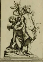 An illustration from Recüeil des figures, groupes, thermes, fontaines, vases, et autres ornemens tels qu'ils se voyent a présent dans le chateau et parc de Versailles : gravé d'après les originaux (1694)