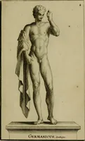 An illustration from Recüeil des figures, groupes, thermes, fontaines, vases, et autres ornemens tels qu'ils se voyent a présent dans le chateau et parc de Versailles : gravé d'après les originaux (1694)