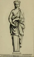 An illustration from Recüeil des figures, groupes, thermes, fontaines, vases, et autres ornemens tels qu'ils se voyent a présent dans le chateau et parc de Versailles : gravé d'après les originaux (1694)