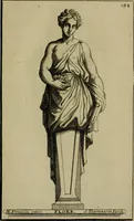 An illustration from Recüeil des figures, groupes, thermes, fontaines, vases, et autres ornemens tels qu'ils se voyent a présent dans le chateau et parc de Versailles : gravé d'après les originaux (1694)