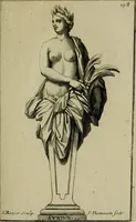An illustration from Recüeil des figures, groupes, thermes, fontaines, vases, et autres ornemens tels qu'ils se voyent a présent dans le chateau et parc de Versailles : gravé d'après les originaux (1694)