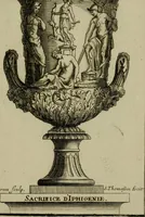 An illustration from Recüeil des figures, groupes, thermes, fontaines, vases, et autres ornemens tels qu'ils se voyent a présent dans le chateau et parc de Versailles : gravé d'après les originaux (1694)
