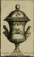 An illustration from Recüeil des figures, groupes, thermes, fontaines, vases, et autres ornemens tels qu'ils se voyent a présent dans le chateau et parc de Versailles : gravé d'après les originaux (1694)