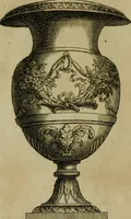 An illustration from Recüeil des figures, groupes, thermes, fontaines, vases, et autres ornemens tels qu'ils se voyent a présent dans le chateau et parc de Versailles : gravé d'après les originaux (1694)