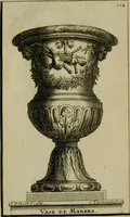 An illustration from Recüeil des figures, groupes, thermes, fontaines, vases, et autres ornemens tels qu'ils se voyent a présent dans le chateau et parc de Versailles : gravé d'après les originaux (1694)