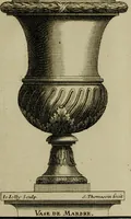 An illustration from Recüeil des figures, groupes, thermes, fontaines, vases, et autres ornemens tels qu'ils se voyent a présent dans le chateau et parc de Versailles : gravé d'après les originaux (1694)