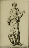 An illustration from Recüeil des figures, groupes, thermes, fontaines, vases, et autres ornemens tels qu'ils se voyent a présent dans le chateau et parc de Versailles : gravé d'après les originaux (1694)