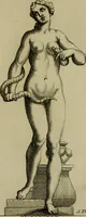 An illustration from Recüeil des figures, groupes, thermes, fontaines, vases, et autres ornemens tels qu'ils se voyent a présent dans le chateau et parc de Versailles : gravé d'après les originaux (1694)