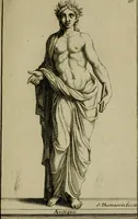 An illustration from Recüeil des figures, groupes, thermes, fontaines, vases, et autres ornemens tels qu'ils se voyent a présent dans le chateau et parc de Versailles : gravé d'après les originaux (1694)