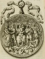 An illustration from Recherche des antiqvités et cvriosités de la ville de Lyon : ancienne colonie des romains & capitale de la Gaule celtique : avec un mémoire des principaux antiquaires & curieux de l'Europe (1673)
