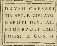 An illustration from Recherche des antiqvités et cvriosités de la ville de Lyon : ancienne colonie des romains & capitale de la Gaule celtique : avec un mémoire des principaux antiquaires & curieux de l'Europe (1673)