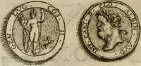 An illustration from Recherche des antiqvités et cvriosités de la ville de Lyon : ancienne colonie des romains & capitale de la Gaule celtique : avec un mémoire des principaux antiquaires & curieux de l'Europe (1673)
