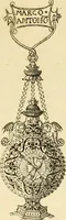 An illustration from Recherches sur l'orfèvrerie en Espagne au moyen âge et à la renaissance; documents inédits tirés des archives espagnoles (1879)