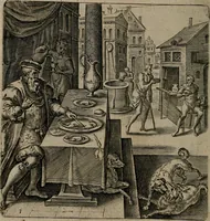 An illustration from Recht ghebruyck ende misbruyck van tydlicke have (1620)