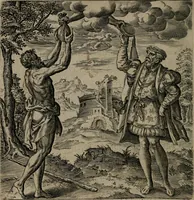 An illustration from Recht ghebruyck ende misbruyck van tydlicke have (1620)