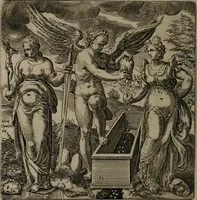 An illustration from Recht ghebruyck ende misbruyck van tydlicke have (1620)
