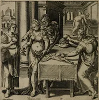 An illustration from Recht ghebruyck ende misbruyck van tydlicke have (1620)