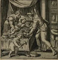 An illustration from Recht ghebruyck ende misbruyck van tydlicke have (1620)