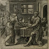 An illustration from Recht ghebruyck ende misbruyck van tydlicke have (1620)