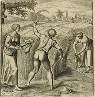 Picture 14 of 31 from Recht ghebruyck ende misbruyck van tydlicke have : welckers sin-rijcke af-beeldingen van D.V. Coornhert zyn bedacht, oock met zyn eygen hand in 't koper gesneden : hier by is gevoegt 't bedrogh des wereldts, of het luije en leckere leven door Pandolphus Collenutius, mede den lof-zang van 't goud, oock gedichten op den A.B.C. alles in seer leer-lycken dicht seer stichtelyck en vermakelyck gestelt (1620), leaf 31