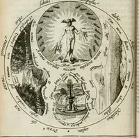 An illustration from Reconditorium ac reclusorium opulentiae sapientiaeque numinis mundi magni, cui deditur in titulum Chymica vannus .. (1666)