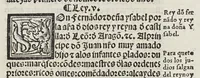 An illustration from Recopilacio[n] de algunas bullas del summo pontifice, co[n]cedidas, en fauor de la jurisdicio[n] real, con todas las pragmaticas, y algunas leyes del reyno, hechas para la buena gouernacion y guarda de la justicia y muchas pragmaticas y leyes añadidas q[ue] hasta aqui no fueron impressas. : En especial estan añadidas las leyes de Madrid y de los ara[n]zeles y de los paños y lanas y capitulos de corregidores y leyes de toro y leyes de la hermandad, vista y corregida y por orden de leyes puesta. (1550)