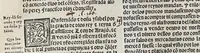 An illustration from Recopilacio[n] de algunas bullas del summo pontifice, co[n]cedidas, en fauor de la jurisdicio[n] real, con todas las pragmaticas, y algunas leyes del reyno, hechas para la buena gouernacion y guarda de la justicia y muchas pragmaticas y leyes añadidas q[ue] hasta aqui no fueron impressas. : En especial estan añadidas las leyes de Madrid y de los ara[n]zeles y de los paños y lanas y capitulos de corregidores y leyes de toro y leyes de la hermandad, vista y corregida y por orden de leyes puesta. (1550)