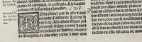 An illustration from Recopilacio[n] de algunas bullas del summo pontifice, co[n]cedidas, en fauor de la jurisdicio[n] real, con todas las pragmaticas, y algunas leyes del reyno, hechas para la buena gouernacion y guarda de la justicia y muchas pragmaticas y leyes añadidas q[ue] hasta aqui no fueron impressas. : En especial estan añadidas las leyes de Madrid y de los ara[n]zeles y de los paños y lanas y capitulos de corregidores y leyes de toro y leyes de la hermandad, vista y corregida y por orden de leyes puesta. (1550)