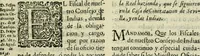 An illustration from Recopilacion de leyes de los reynos de las Indias : mandadas imprimir, y publicar por la magestad catolica del rey don Carlos II, nuestro señor : va dividida en quatro tomos, con el indice general, y al principio de cada tomo el indice especial de los titulos, que contiene (1681)