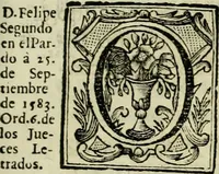 Picture 46 of 72 from Recopilacion de leyes de los reynos de las Indias : mandadas imprimir, y publicar por la magestad catolica del rey don Carlos II, nuestro señor : va dividida en quatro tomos, con el indice general, y al principio de cada tomo el indice especial de los titulos, que contiene (1681), leaf 354