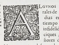 An illustration from Recopilacion de leyes de los reynos de las Indias. : Mandadas imprimir, y publicar por la Magestad Catolica del rey don Carlos II, nuestro señor. Va dividida en quatro tomos, con el indice general, y al principio de cada tomo el indice especial de los titulos, que contiene (1681)
