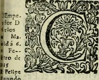 An illustration from Recopilacion de leyes de los reynos de las Indias : mandadas imprimir, y publicar por la magestad catolica del rey don Carlos II, nuestro señor : va dividida en quatro tomos, con el indice general, y al principio de cada tomo el indice especial de los titulos, que contiene (1681)