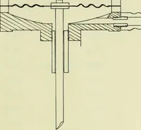 An illustration from A recording device for indicating (a) the flow of water in pipes, (b) the speed of boats (1909)