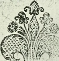 An illustration from Record of the celebration of the tercentenary of the introduction of the art of printing into Aberdeen by Edward Raban in the year 1622, 16th and 17th June 1922 (1922)