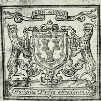 An illustration from Record of the celebration of the tercentenary of the introduction of the art of printing into Aberdeen by Edward Raban in the year 1622, 16th and 17th June 1922 (1922)