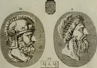 An illustration from Recueil d'antiquités égyptiennes, étrusques, greques et romaines (1752)