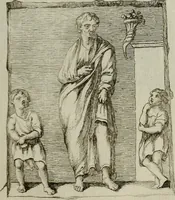 An illustration from Recueil d'antiquités égyptiennes, étrusques, greques et romaines (1752)