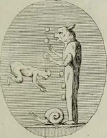 An illustration from Recueil d'antiquités égyptiennes, étrusques, greques et romaines (1752)